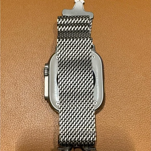 Apple iWatch 49mm NATURAL Titanium Milanese Loop size "L" for UltraII Sealed,NEW - Picture 8 of 14